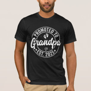 Camiseta Ascendido a Abuelo Est 2025 Nuevos Abuelos 2025