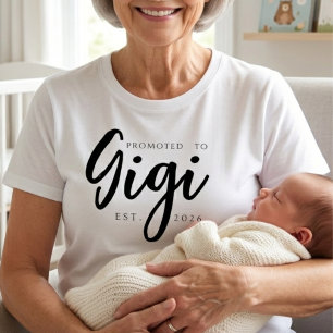 Camiseta Ascendido a Diseño clásico Gigi EST año