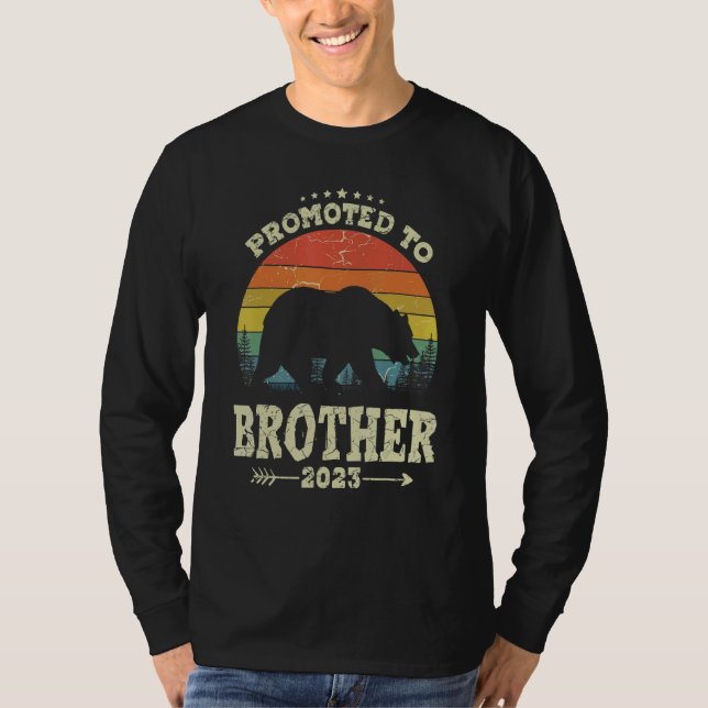 Camiseta Ascendido A Hermano Con Nuevos Hombres De Papá 202 (Anverso)