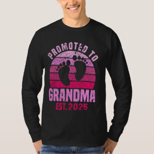 Camiseta Ascendido a la abuela 2025 para nueva abuela o Ag