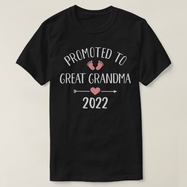 Camiseta Ascendido a la bisabuela 2022 para el embarazo ann (Diseño del anverso)