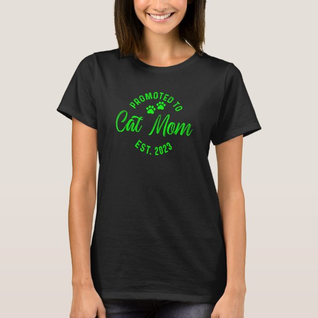 Camiseta Ascendido a Mamá de Gato 2023 16 (Anverso)