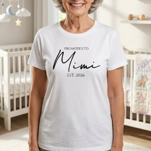 Camiseta Ascendido a Mimi Clásico EST Año Diseño