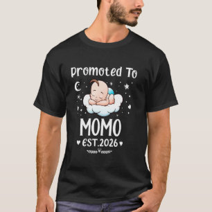 Camiseta Ascendido a Momo EST. 2026 Día de la Madre Corazón