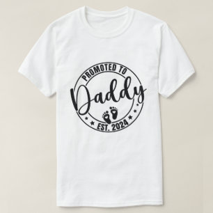 Camiseta ascendido a papá 2024 , Primer Día del Padre 2024