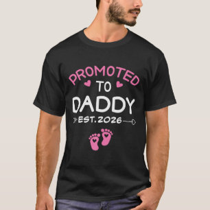 Camiseta Ascendido a Papá Es Una Niña Est 2026 Nuevo Papá F