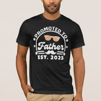 Camiseta Ascendido a Papá Est. 2025 - Nuevo Papá