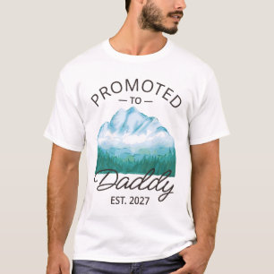 Camiseta Ascendido a Papá Est 2027 Anuncio de Nuevo Papá VI