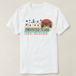 Camiseta Ascendido a Papá – Nivel Desbloqueado