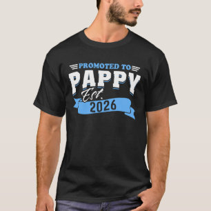 Camiseta Ascendido a Pappy Est 2026 Nuevo Abuelo para Ser 2
