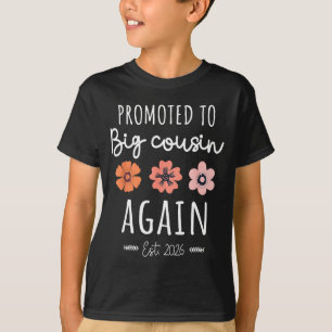 Camiseta Ascendido a Primo Mayor de Nuevo 2026 2do Embarazo