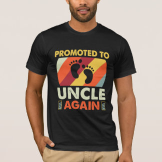 Camiseta ascendido a tío de nuevo regalo día del padre