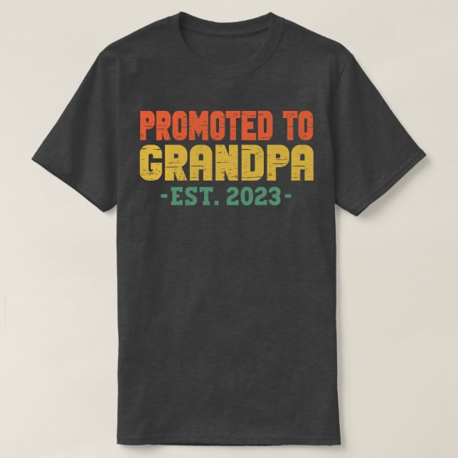 Camiseta Ascendido al abuelo 1 (Diseño del anverso)