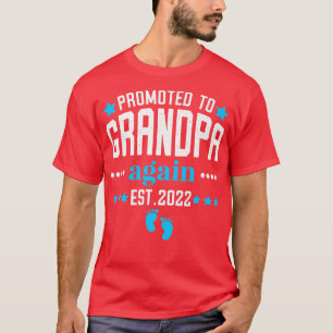 Camiseta Ascendido al abuelo de nuevo este 2022 es un novio
