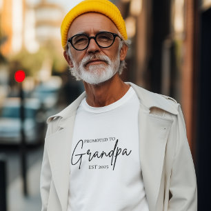 Camiseta Ascendido al abuelo EST 2025   Nuevo regalo de abu