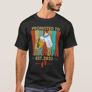 Camiseta Ascendido Al Abuelo Este De 2023 Primer Abuelo Tim