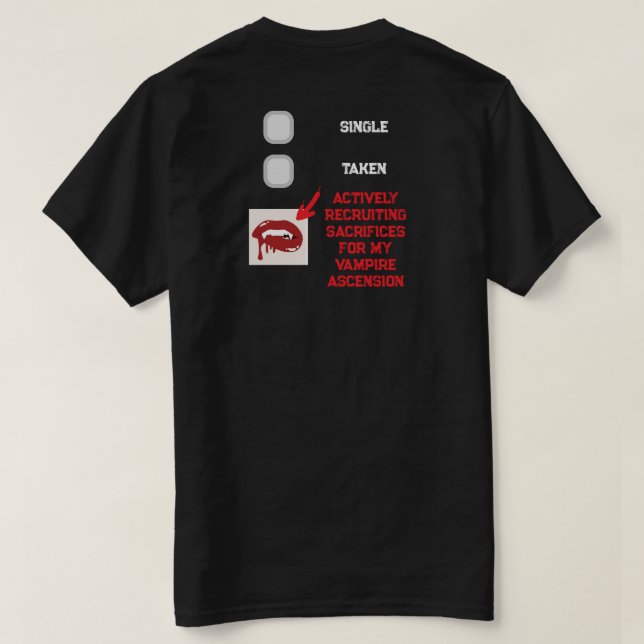 Camiseta Ascensión de vampiros (Reverso del diseño)