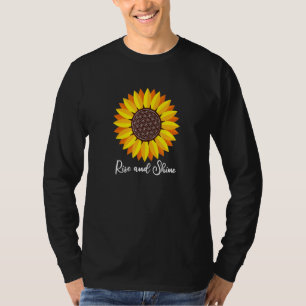 Camiseta Ascenso De Girasol Y Flor Brillante De La Vida Man