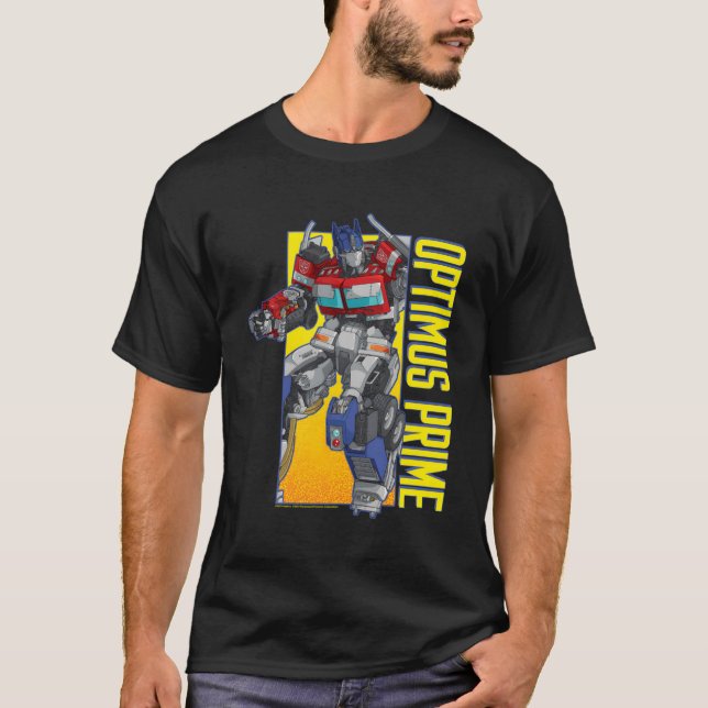 Camiseta Ascenso De Transformadores De Las Bestias Optimus  (Anverso)