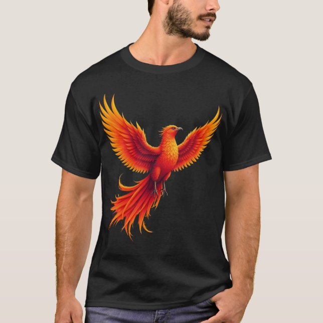 Camiseta Ascenso del Fénix – Diseño de Renacimiento y Poder (Anverso)
