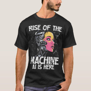 Camiseta Ascenso Del Futurista Diseño Híbrido De Robot Huma
