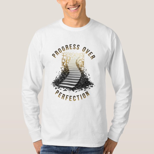 Camiseta Ascenso: La Motivación "Progreso Sobre Perfección" (Anverso)
