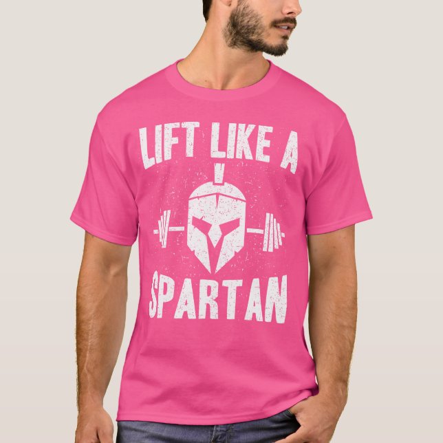 Camiseta Ascensor Como Un Bodybuild Espartano Para Levantar (Anverso)