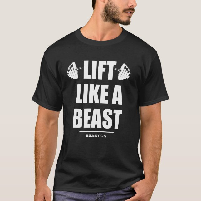 Camiseta Ascensor como un gimnasio de la bestia entrenador (Anverso)