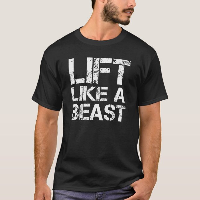 Camiseta Ascensor Como Una Bestia Constructora De Cuerpos T (Anverso)