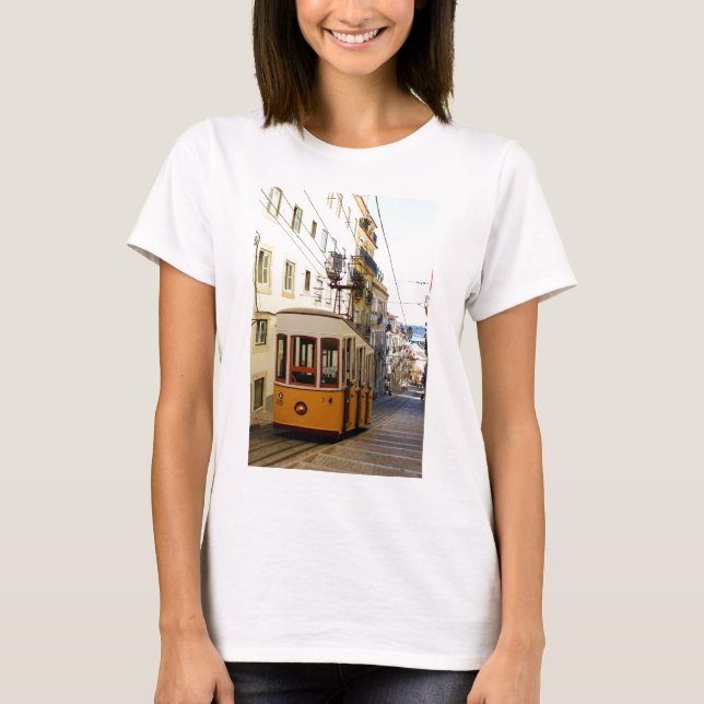 Camiseta Ascensor da Bica, Lisboa, Portugal (Anverso)