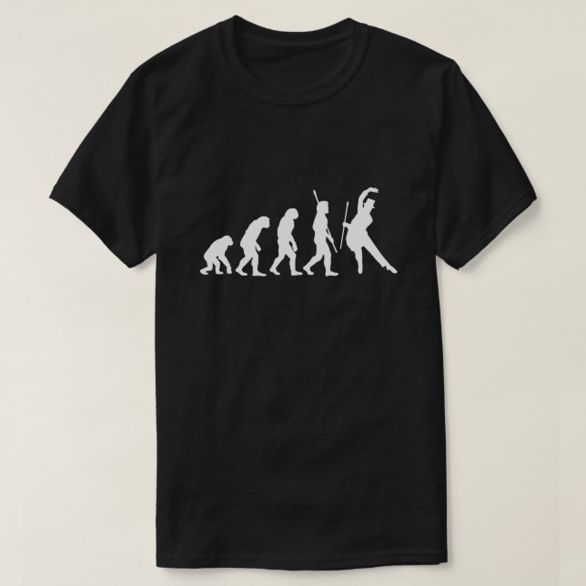 Camiseta Ascent of Man Funny Evolution Dancing Gentleman (Diseño del anverso)
