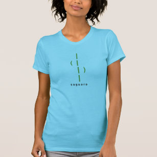 Camiseta ascii saguaro