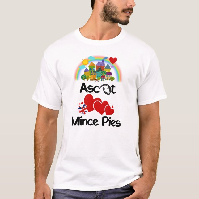 Camiseta Ascot, Berkshire UK Ama Mince Pies (Anverso)