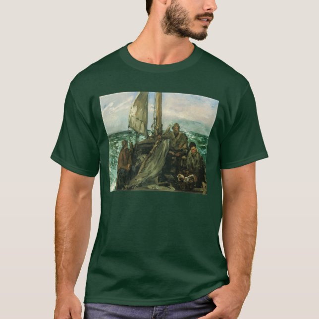 Camiseta Aseos del mar de Edouard Manet, arte de época (Anverso)