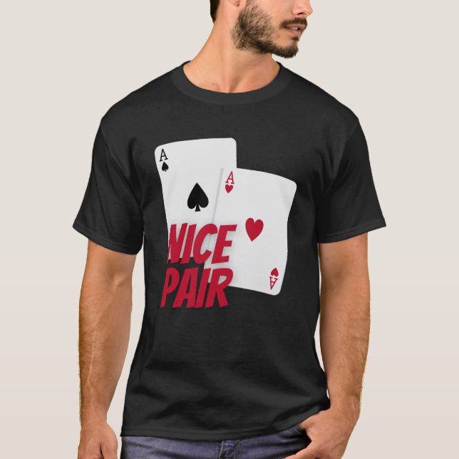Camiseta Ases de póquer con parejas (Anverso)