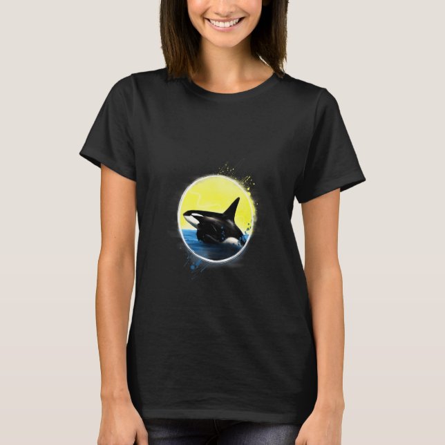 Camiseta Asesina de mujeres Whale Beach Orca V-Neck (Anverso)