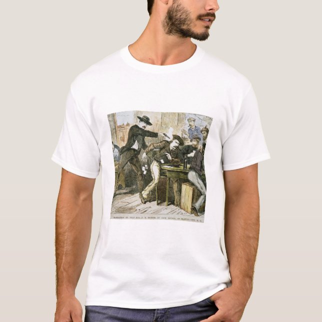 Camiseta Asesinato de "Bill salvaje" (W.B. Hickok) por Jack (Anverso)
