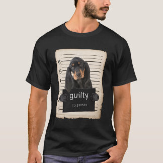 Camiseta Asesinato De Mug De Perro Negro Y Tan Montado