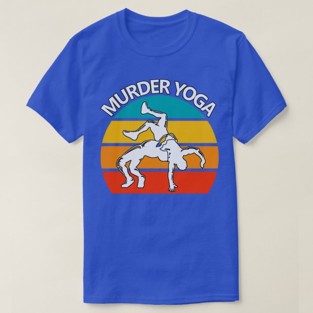 Camiseta Asesinato de Yoga Esencial (Diseño del anverso)