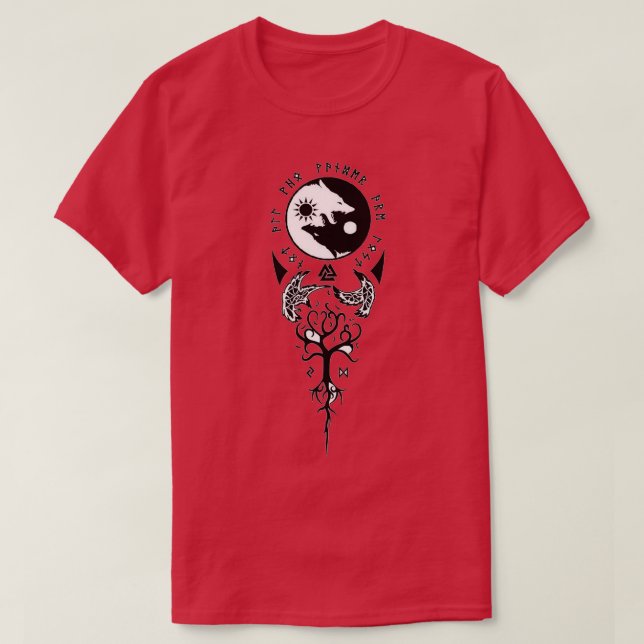 Camiseta Asesinato del puente de Ygdrasil, creed valhalla i (Diseño del anverso)