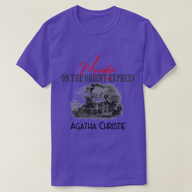 Camiseta Asesinato en el Orient Express Agatha Christie (Diseño del anverso)