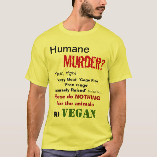 Camiseta ¿Asesinato humano? Sí, a la derecha