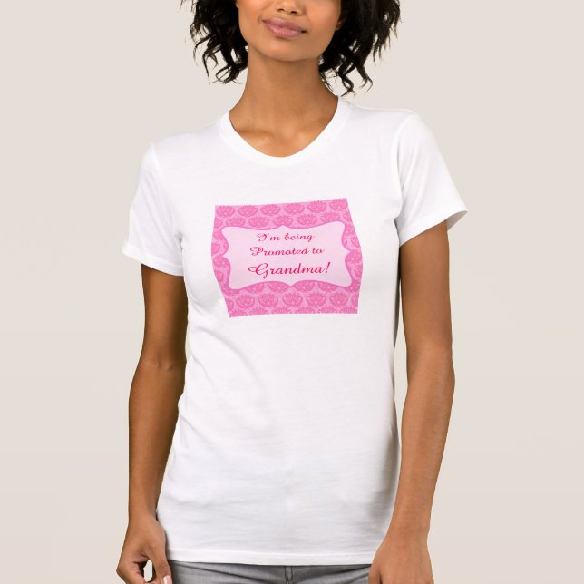 Camiseta Asesinato rosa promovido a niña de GrandMa (Anverso)