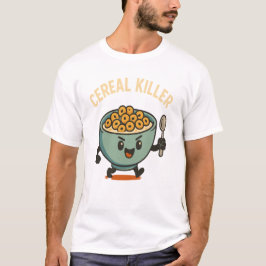Camiseta Asesino de Cereal - Taza de Desayuno Divertida Dib