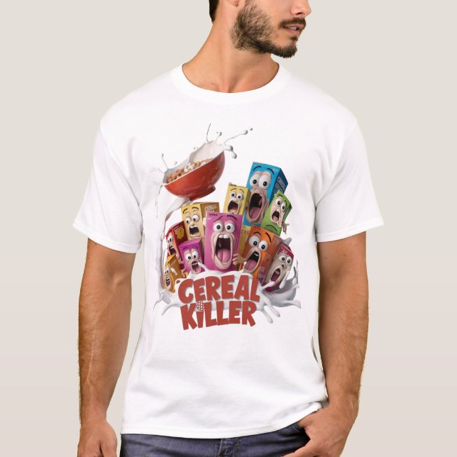 Camiseta Asesino de cereales: La invasión del miedo al desa (Anverso)
