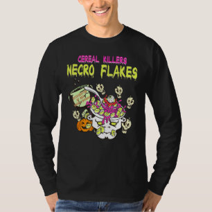 Camiseta Asesino de cereales Zombies Horror Pun Cereal Alim