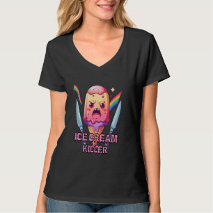 Camiseta Asesino de helados enojado Gangster de helados