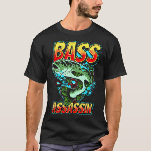 Camiseta Asesino de Lubina Pez Saltarín de Comedia Pescador