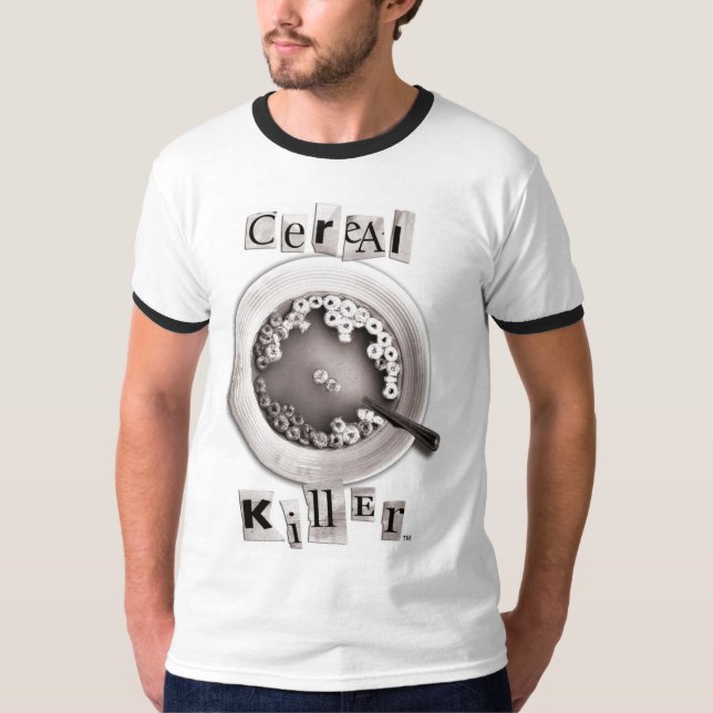 Camiseta Asesino del cereal de la nota de rescate (Anverso)