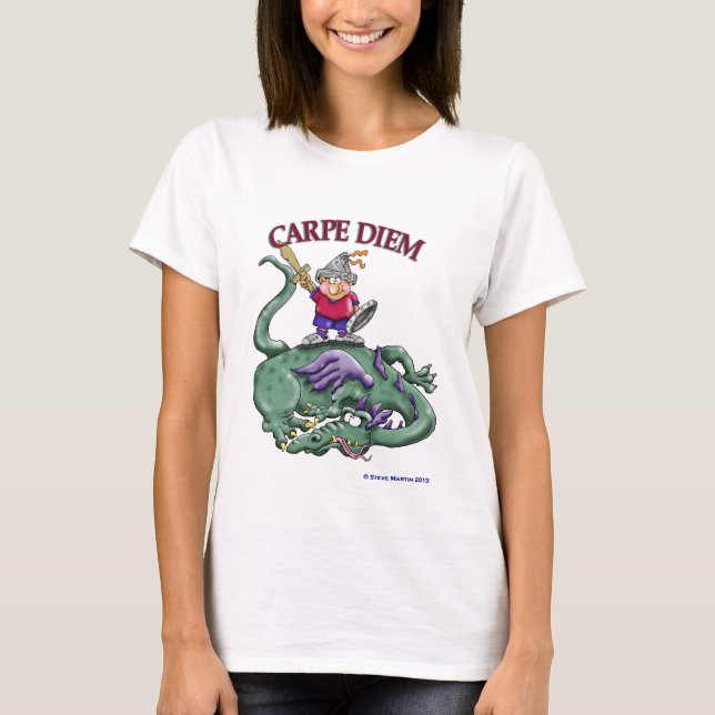 Camiseta Asesino del dragón - CARPE DIEM (Anverso)